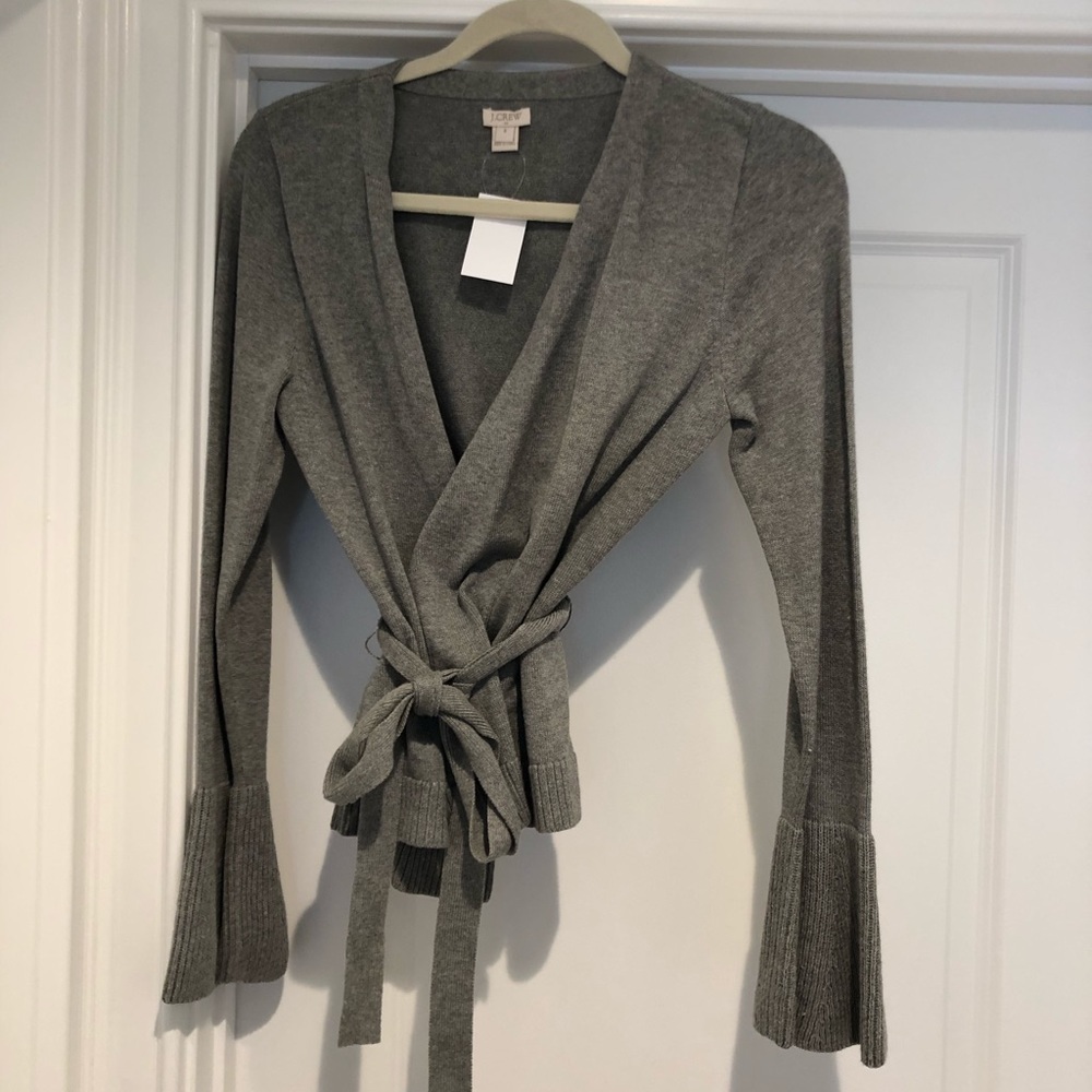 NWT JCrew Bell Sleeve Wrap Sweater, S